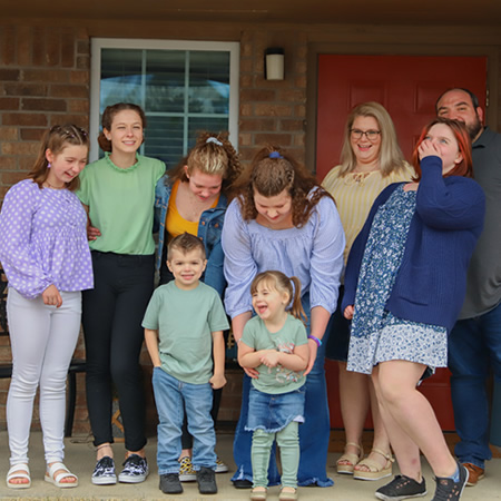 The Fontana Family and cottage girls
