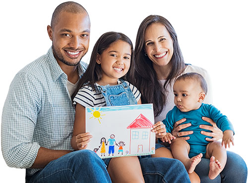 Family-and-childs-drawing-of-home