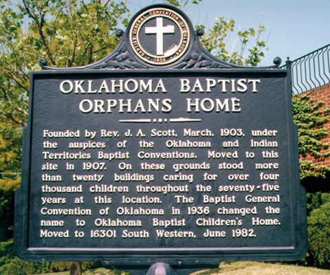Orphans Home Sign