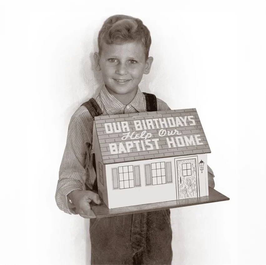 boy and birthday bank