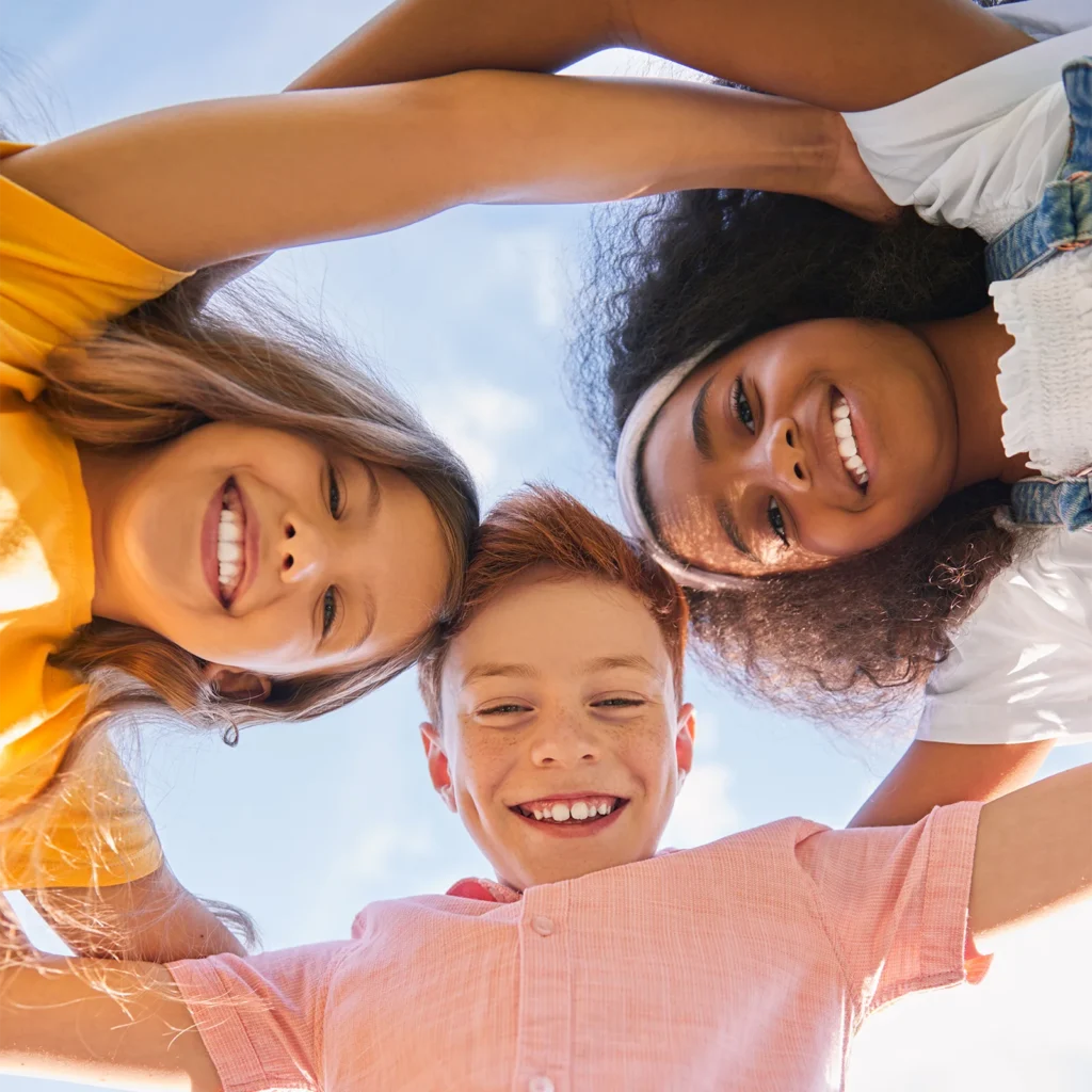 happy diverse kids in child-focused care oklahoma