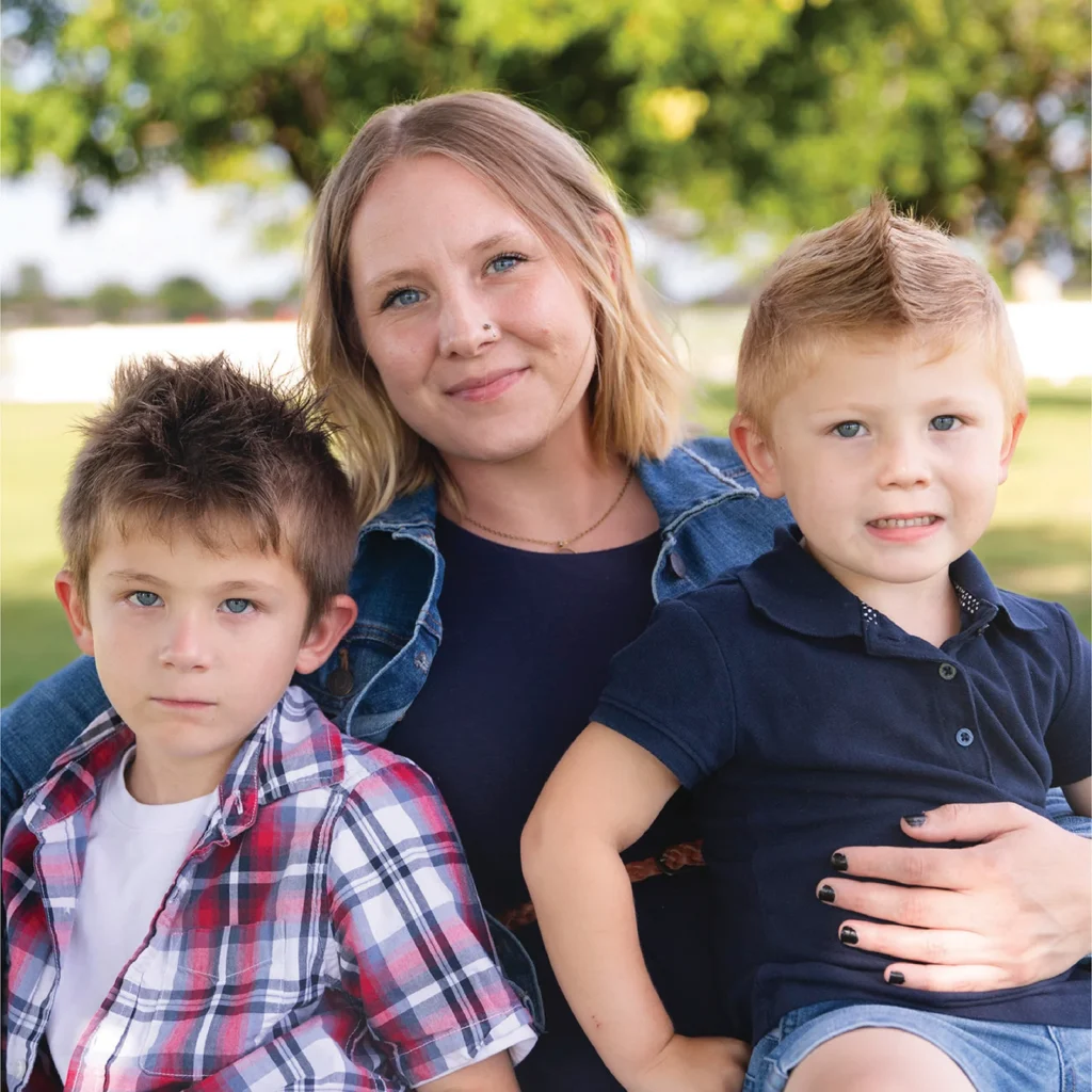 kristen and her two boys