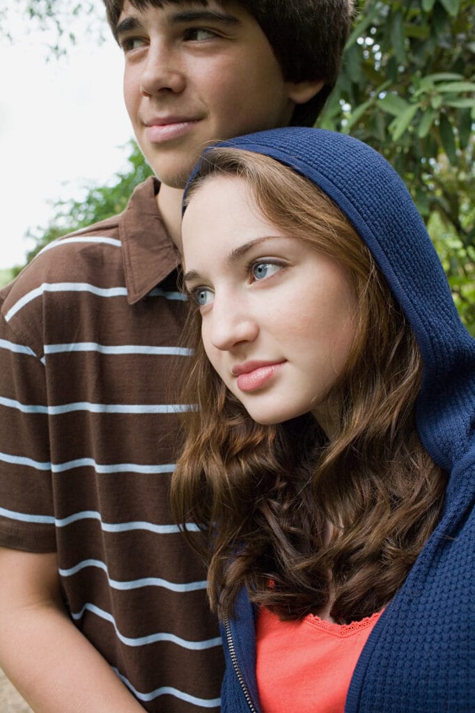 Young teen couple