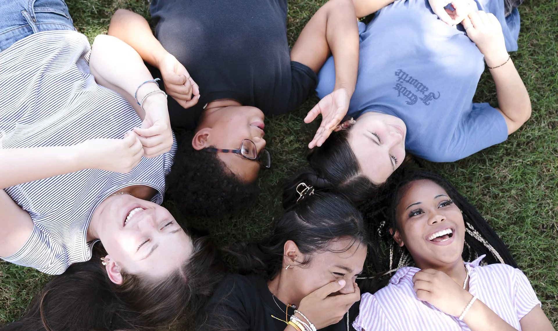 Group of OBHC teens hanging out